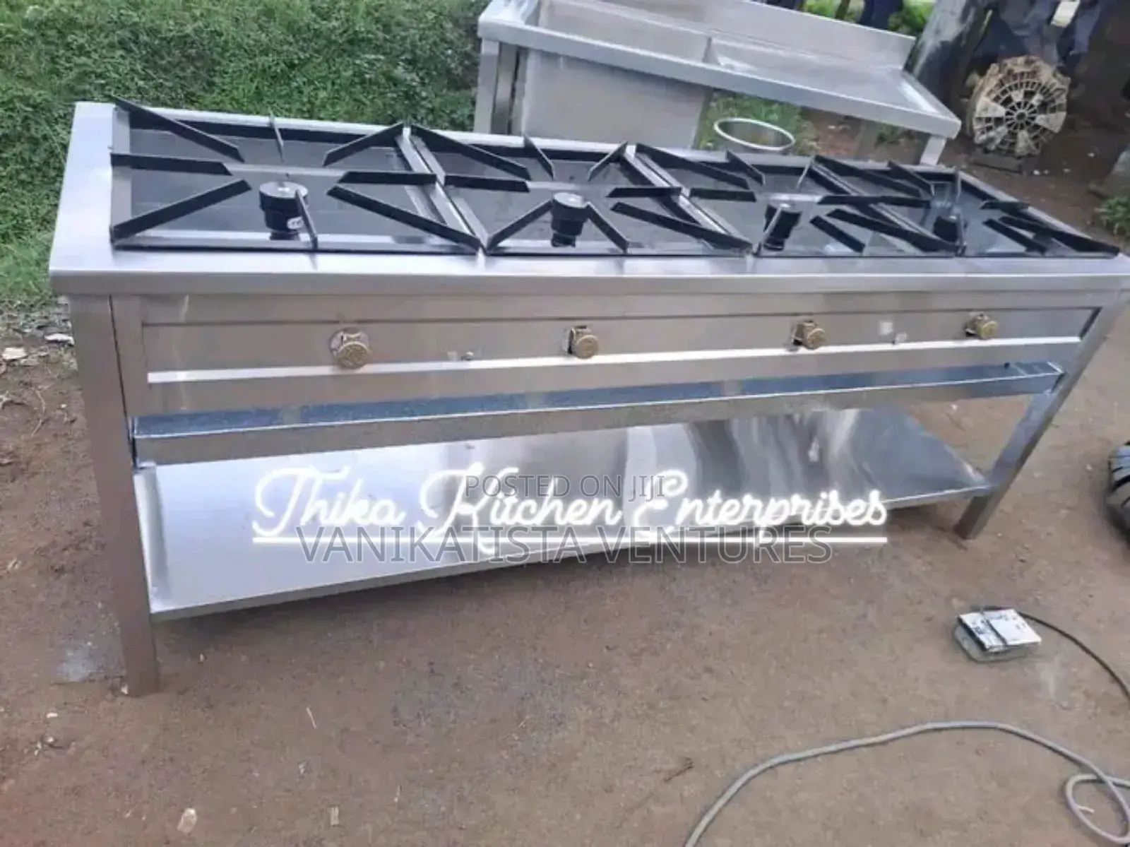 Four Burner Gas Cooker Commercial Jiko