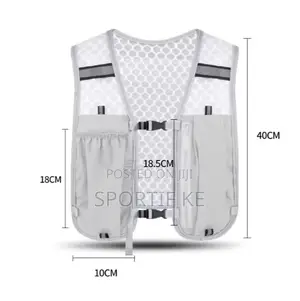 Black Lightweight Hydration Running Vest
