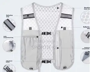 Black Lightweight Hydration Running Vest