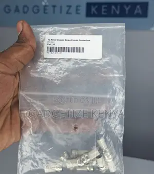 F-Pin Rg-6/U Coaxial Tv Aerial Female Screw Connectors