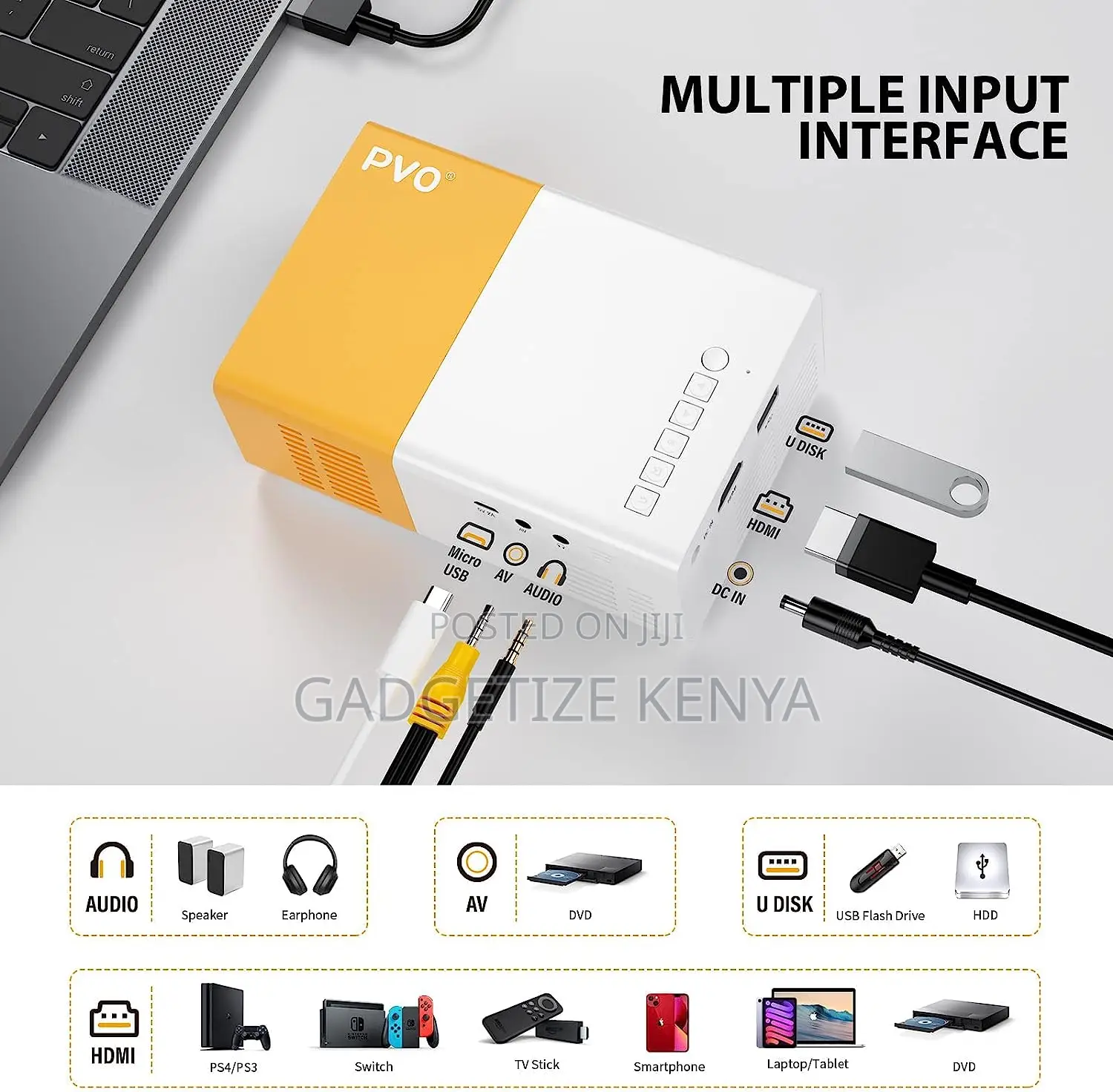 Yg300 Pro Pvo Portable Mini Projector