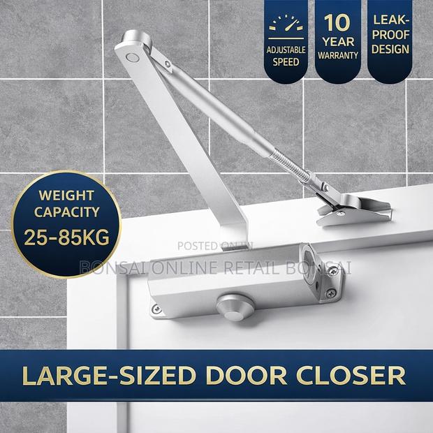 Adjustable Hydraulic Door Closer With Dual Speed Soft Closing System - thumbnail 2