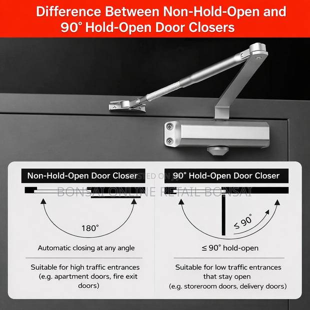 Adjustable Hydraulic Door Closer With Dual Speed Soft Closing System - thumbnail 4