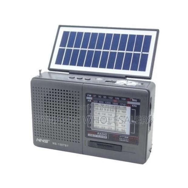 NNS Ns-1587bt Solar Bluetooth Fm Radio