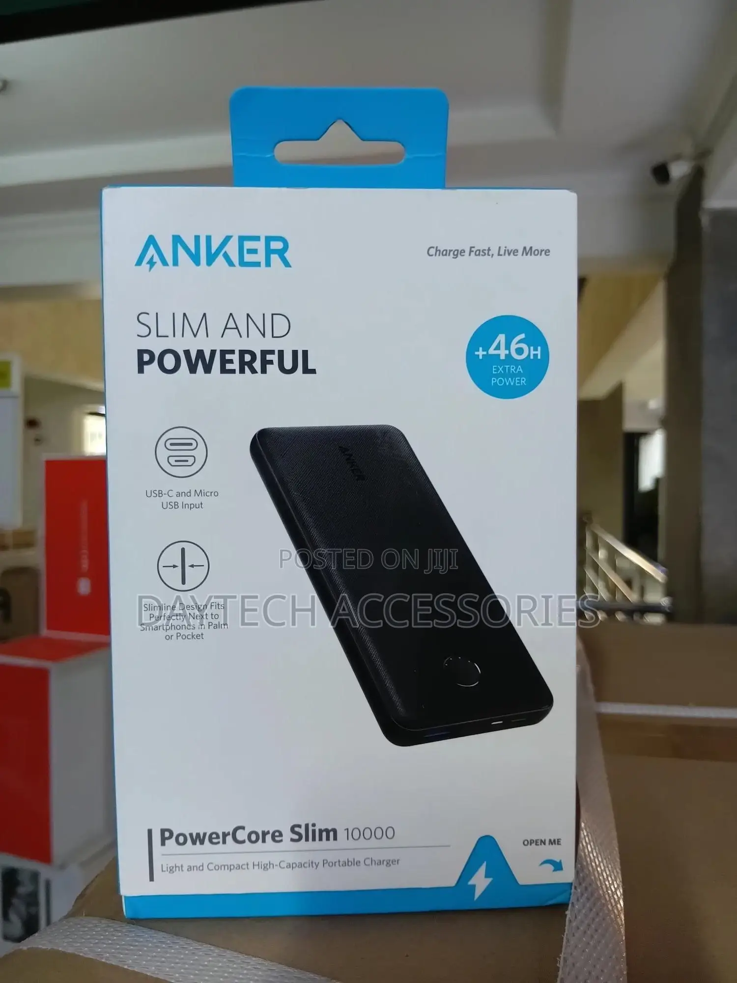 Anker Powercore Slim 10000mah Power Bank A1229h15 Black