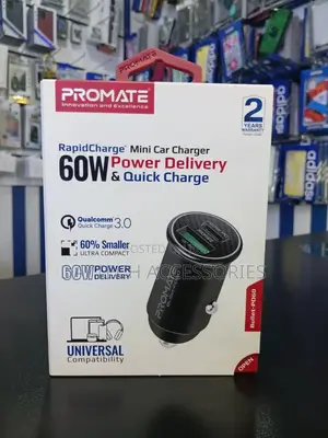 This Is a Promate Bullet-Pd60 Rapidcharge Mini Car Charger.