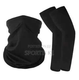 2pcs Uv Protection Headscarf Arm Sleeves For Hiking Camping