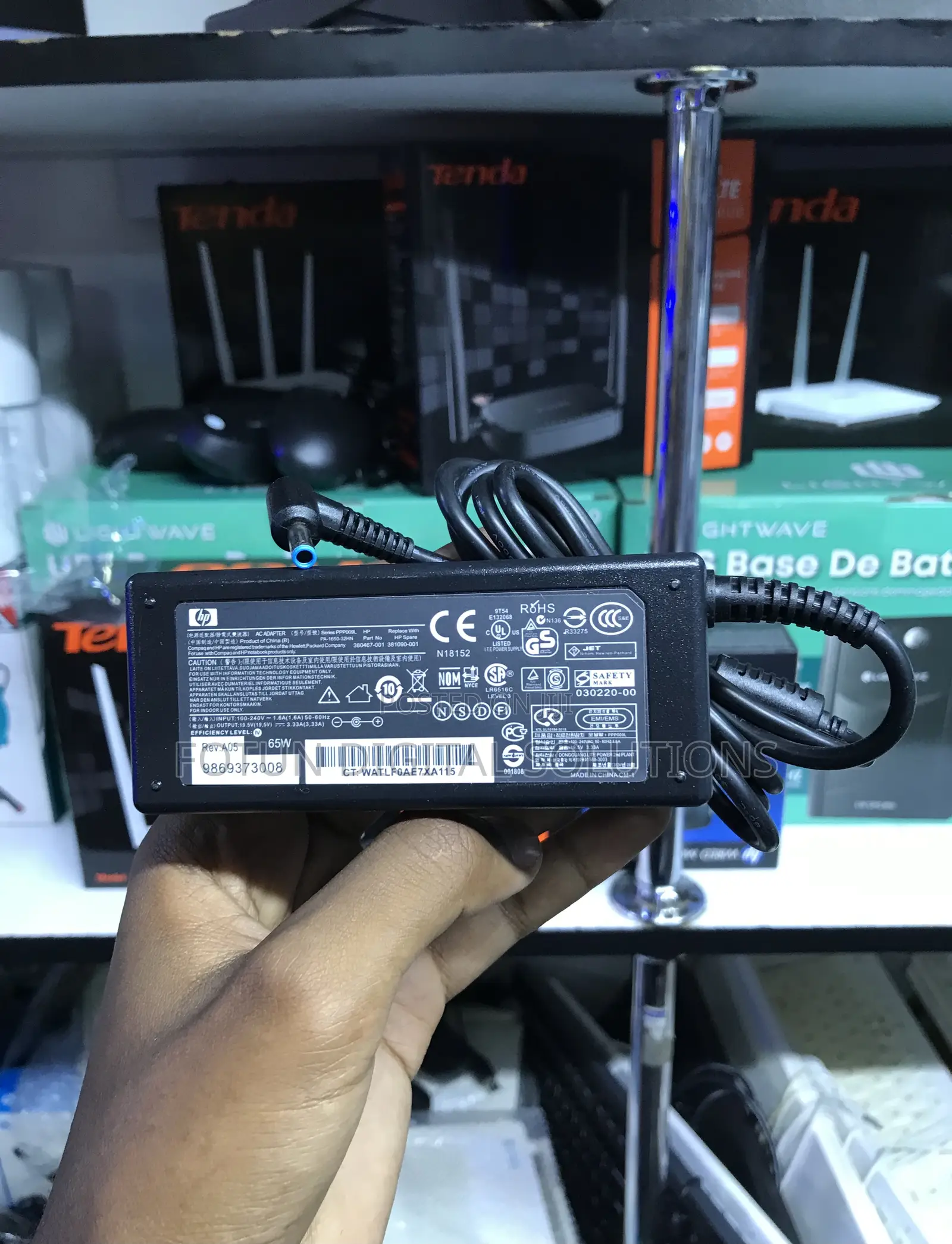 65w Hp Blue Tip Charger-Fast Charging for Hp Laptops