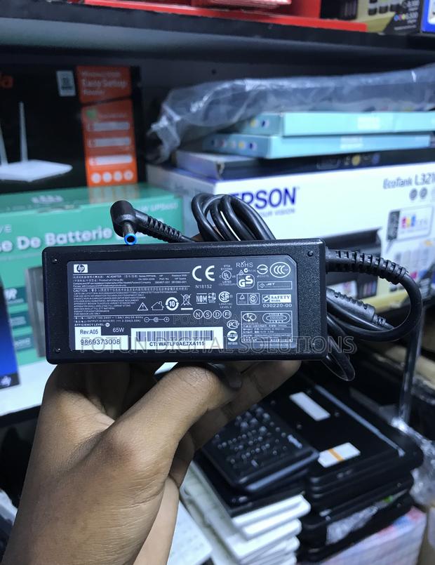 Hp 65w Laptop Power Adapter Cable - Blue Pin Tip - Complete Set - main view