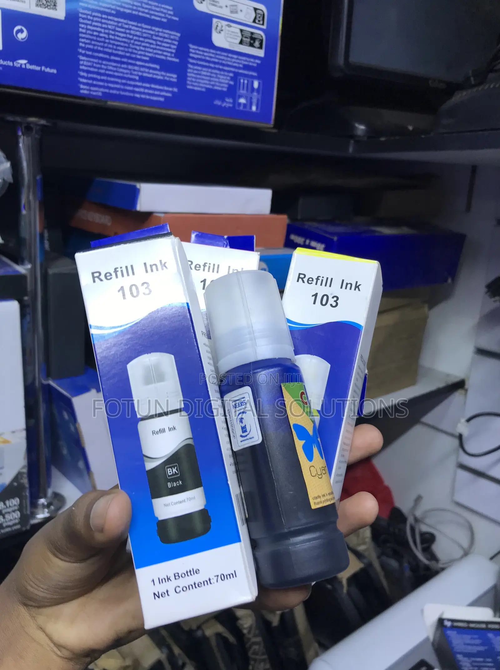 Epson 103 Black Ink Cartridge- T103 Original or Compatible Replacement