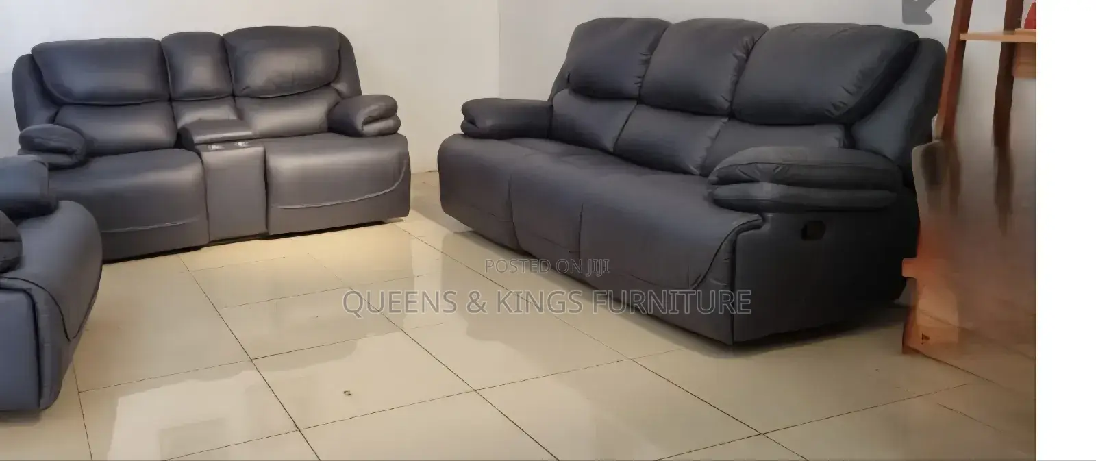 7 Seater Mahogany Recliner Couch