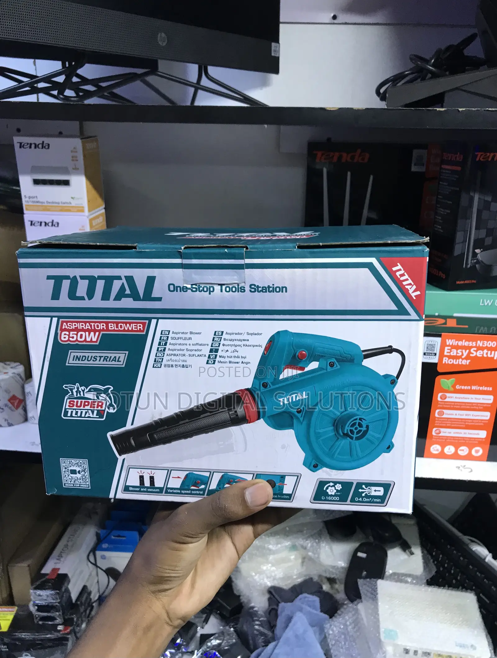 Heavy Duty 650w Aspirator Blower/Motor - For Workshop Garage Use