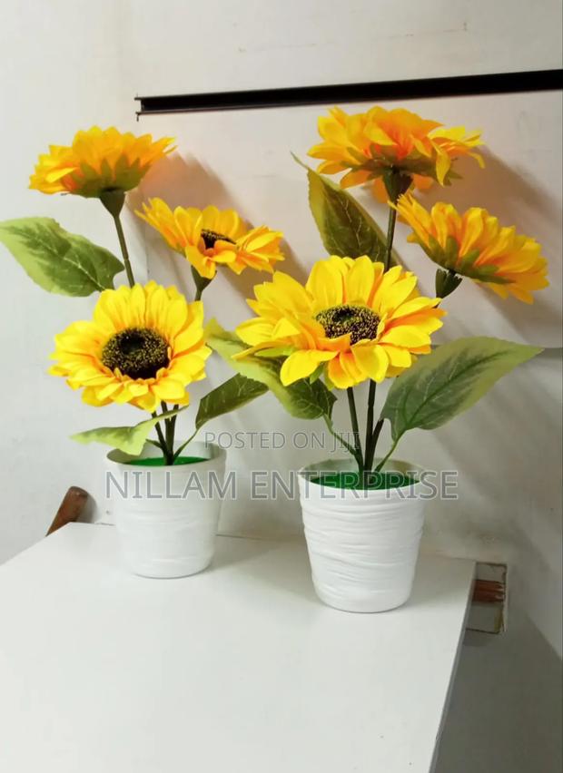 Sunflower Artificial Flowers Pots - thumbnail 3