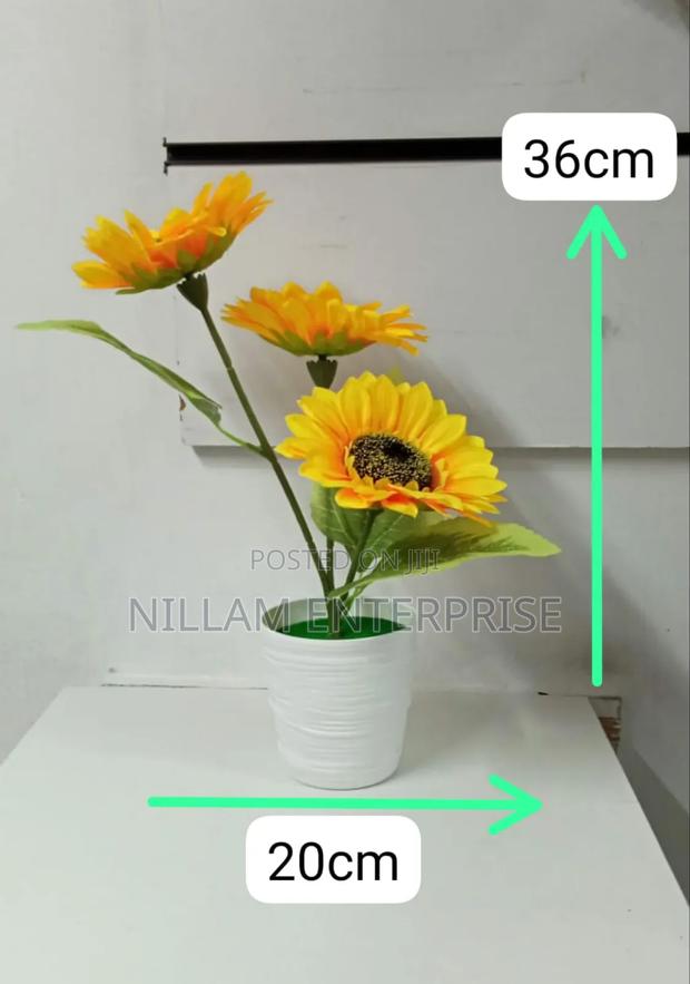 Sunflower Artificial Flowers Pots - thumbnail 4