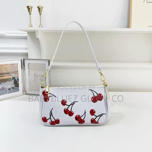 Coach Cherry-Print Shoulder Bag – Mini Baguette, Chic Trendy