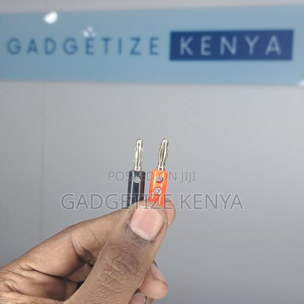 4mm Male Banana Plug Connectors (Pair Black Red)