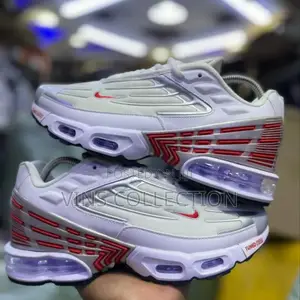 Nike Air Max Plus White University Red