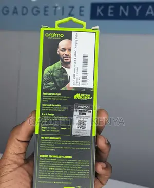 Oraimo 2-in-1 Usb to Micro Usb and Usb-C Charging Cable (Ocd-E62)