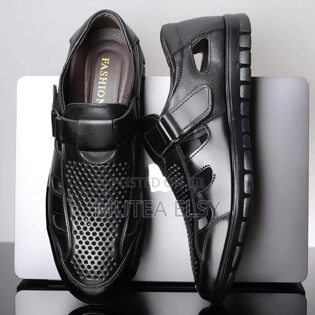 Black Coffee Brawn Semi Closed Men Breathable Casual Shoes