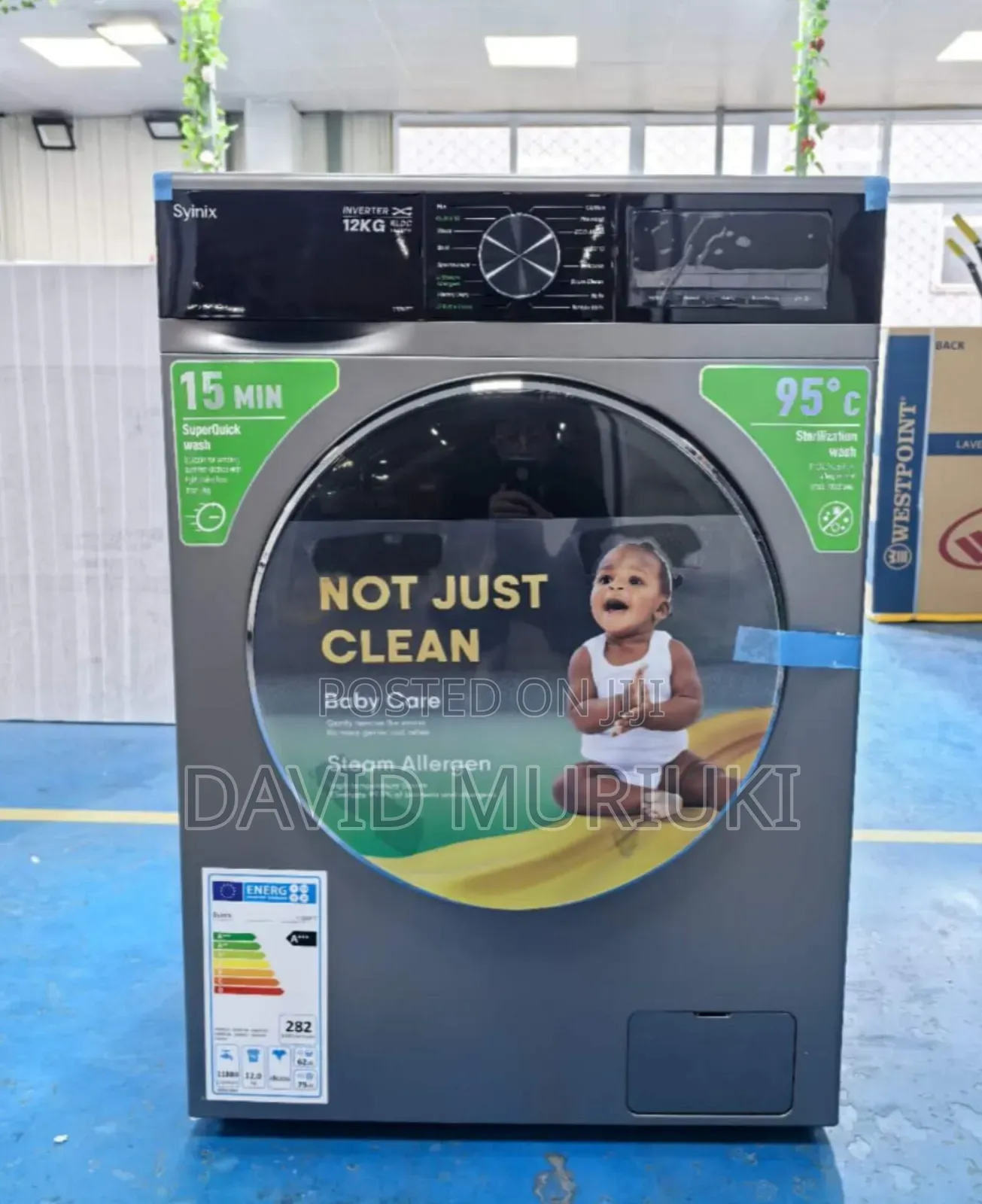 Current Syinix Washing Machine Frontload Wash Spin 8kg