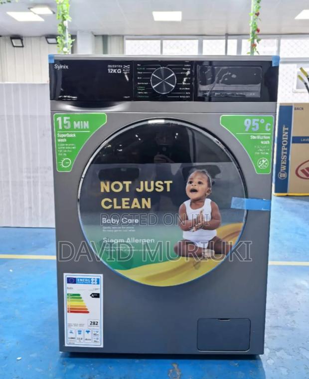 Current Syinix Washing Machine Frontload Wash Spin 8kg - main view