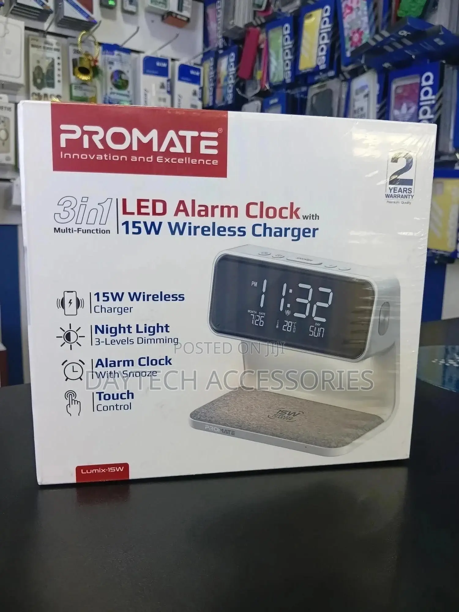 Promate Lumix-15 Led Alarm Clock.