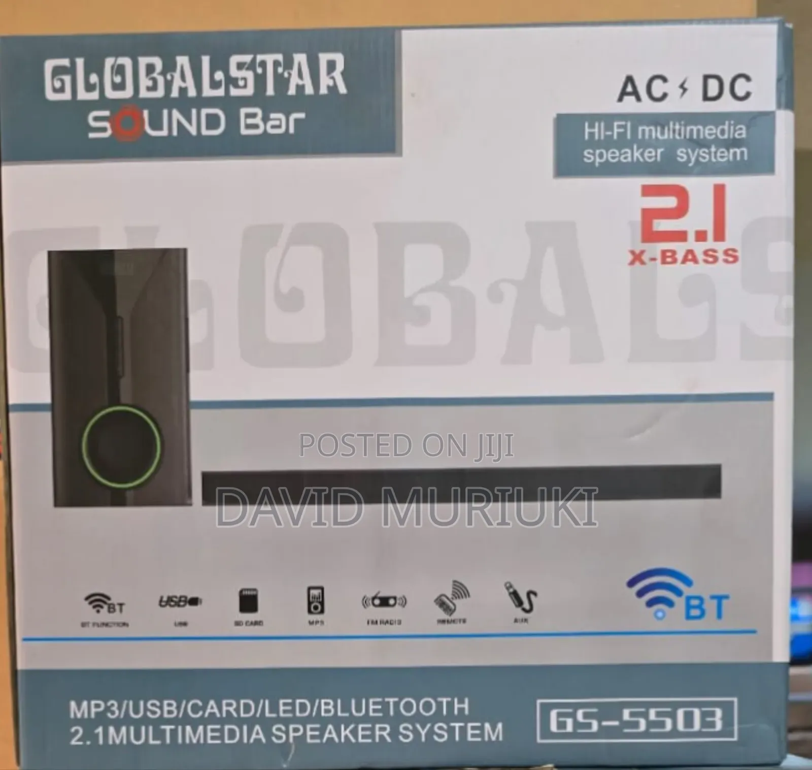 2.1ch Globalstar Sub Woofer System Bt/Usb/Fm (Model of V527)