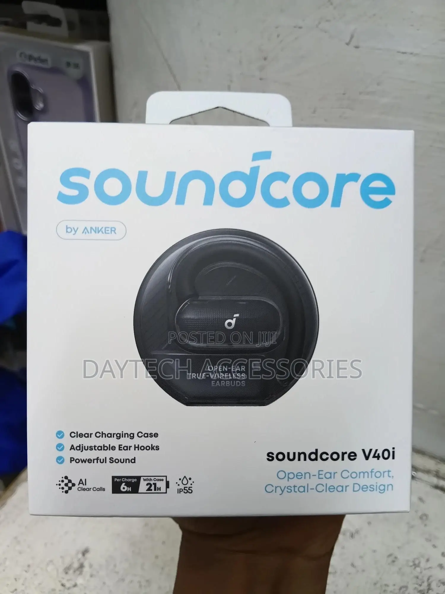 Soundcore V40i Open-Ear Headphone Al-Enhanced Clear Calls.