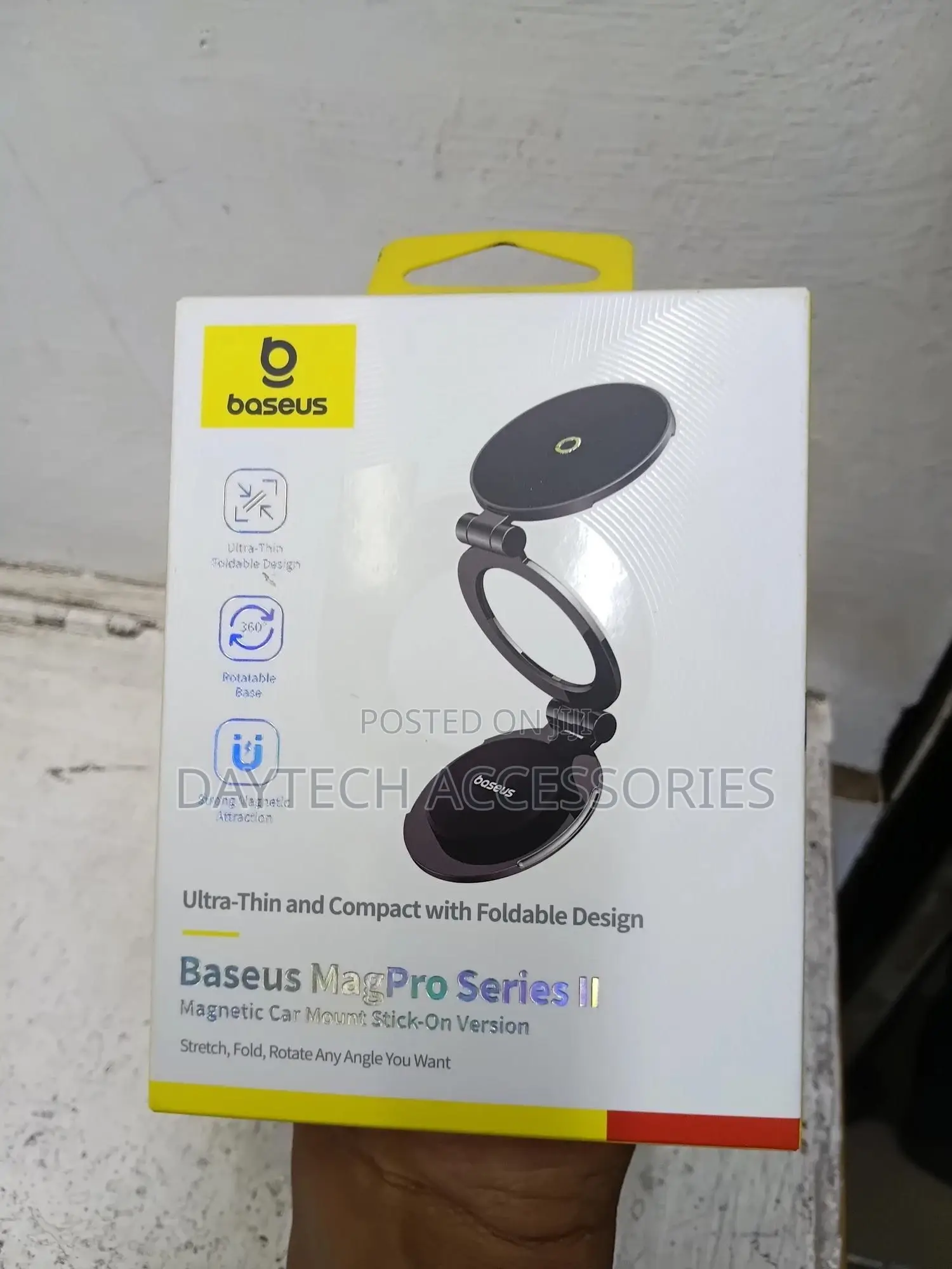 Baseus Magnetic Car Mobile Phone Holder Foldable Mount Stand