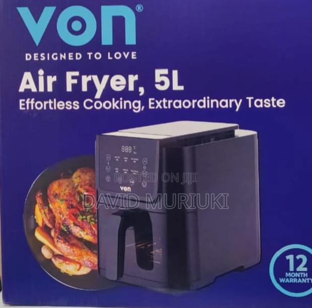 Von 5l Digital Slim Design Air Fryer