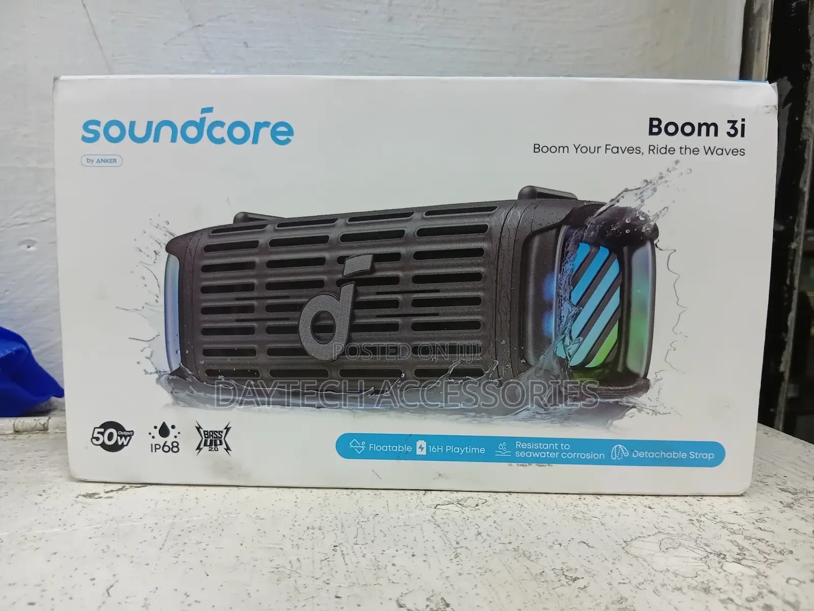 Soundcore Boom 3i by Anker Compact Outdoor Speaker Ip68 Waterproof.