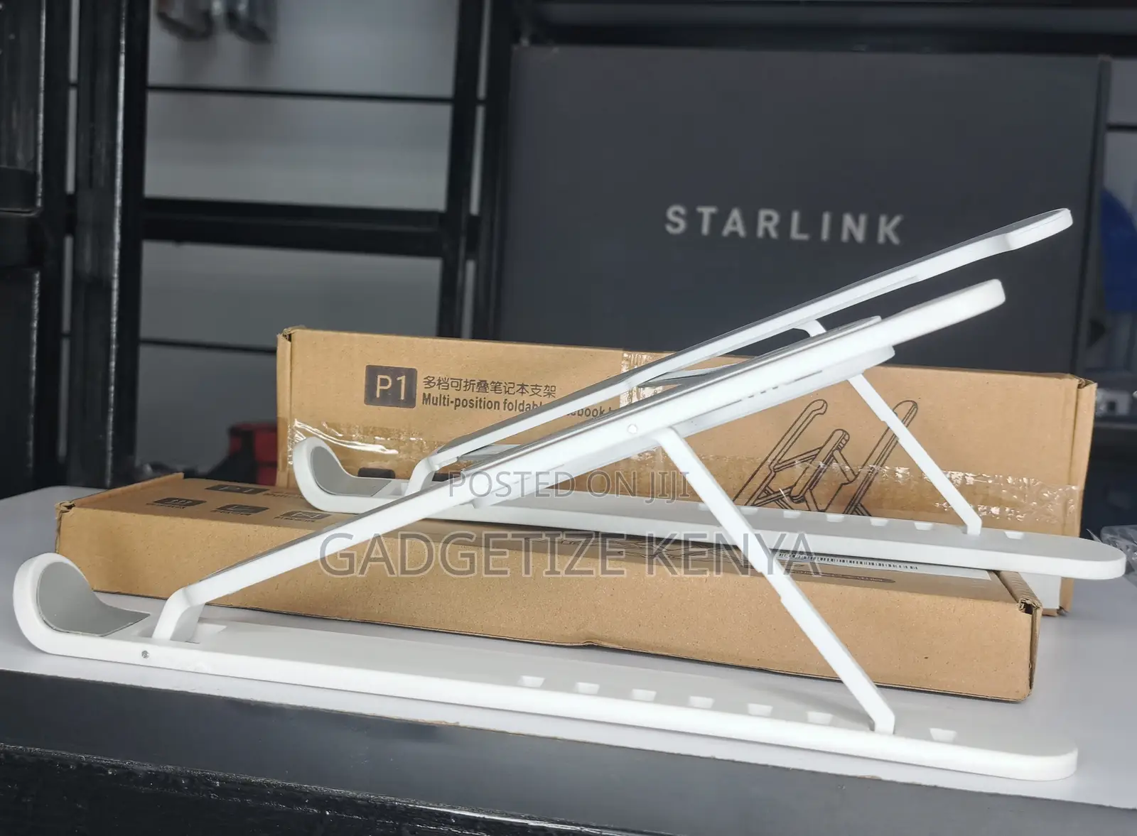 Adjustable Foldable and Portable Laptop Stand (Abs Plastic)