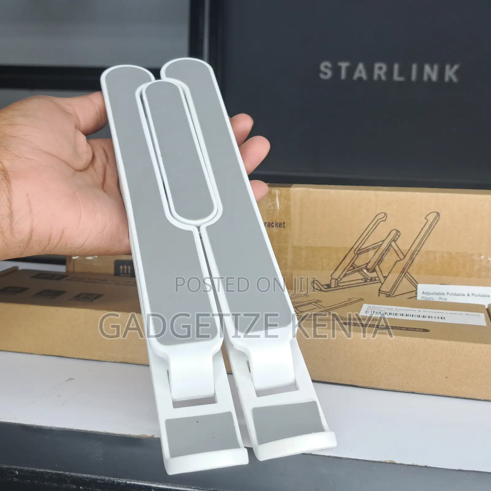 Adjustable Foldable and Portable Laptop Stand (Abs Plastic)