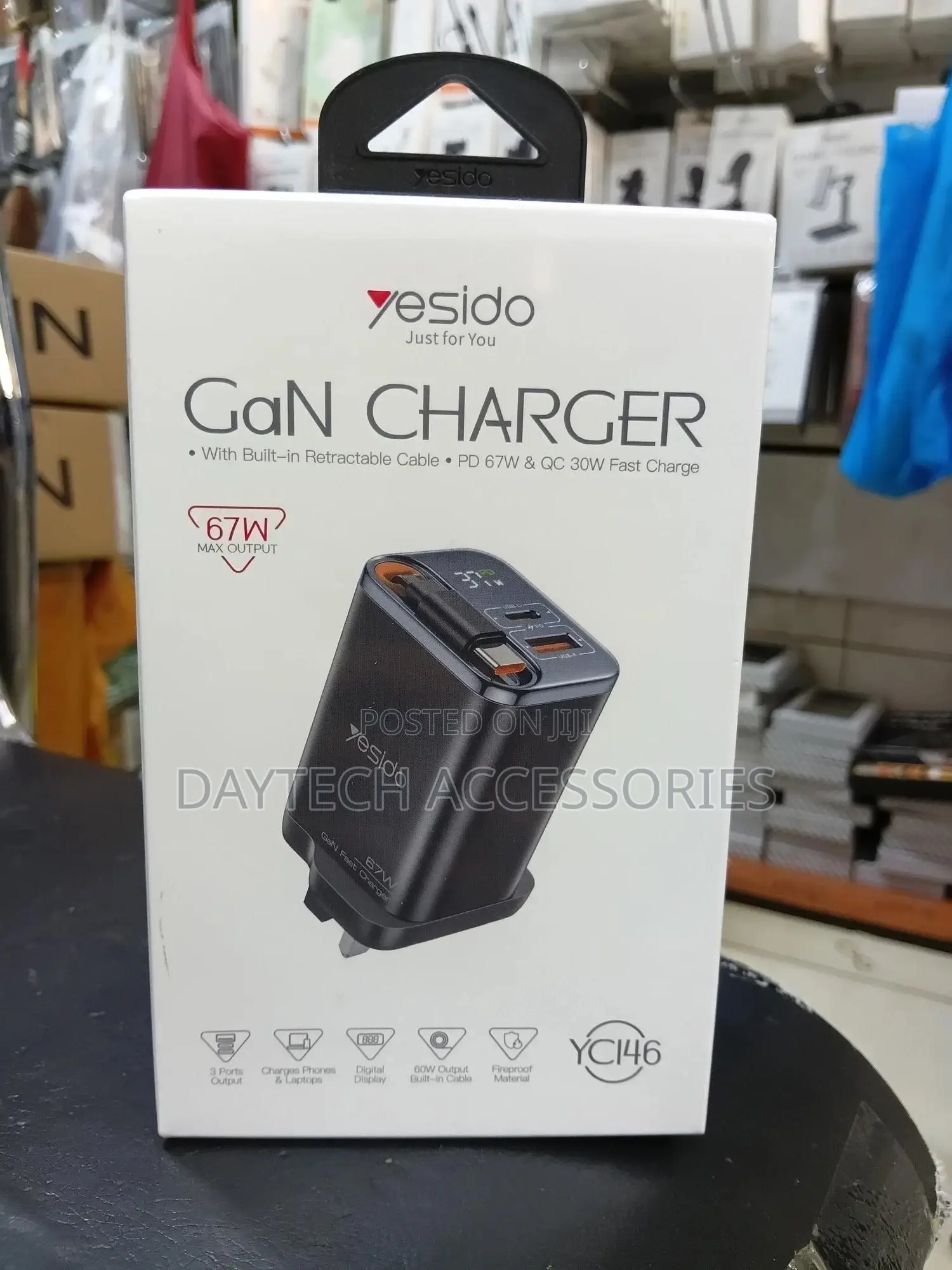 Yesido Ganpro 67w Multi-Device Fast Charger – Laptop, Phone Tablet.