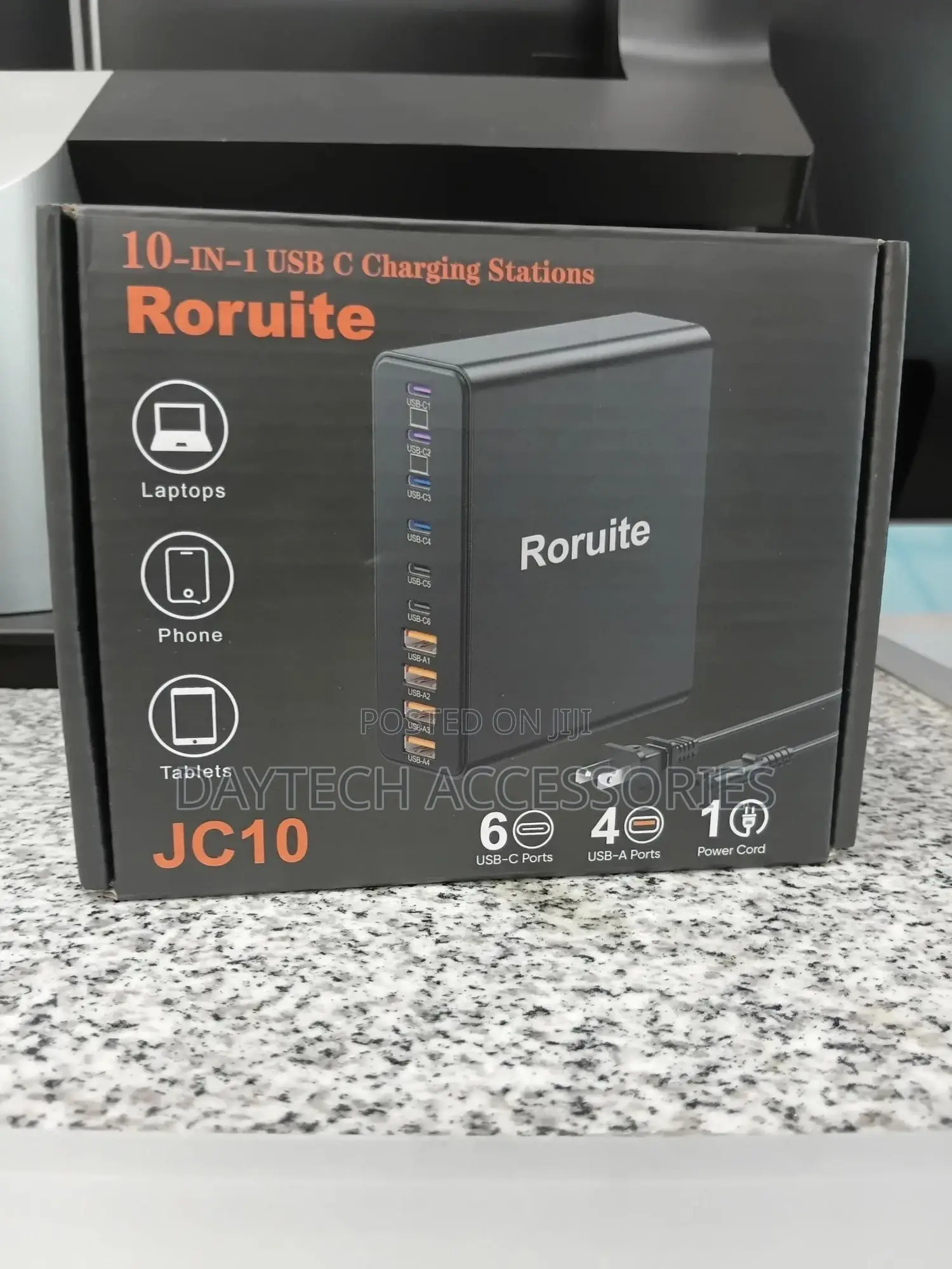 10 Port Charging Station Usb C Charger 460w Gan Docking Station.