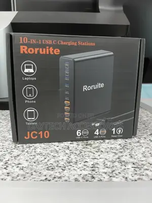 10 Port Charging Station Usb C Charger 460w Gan Docking Station.
