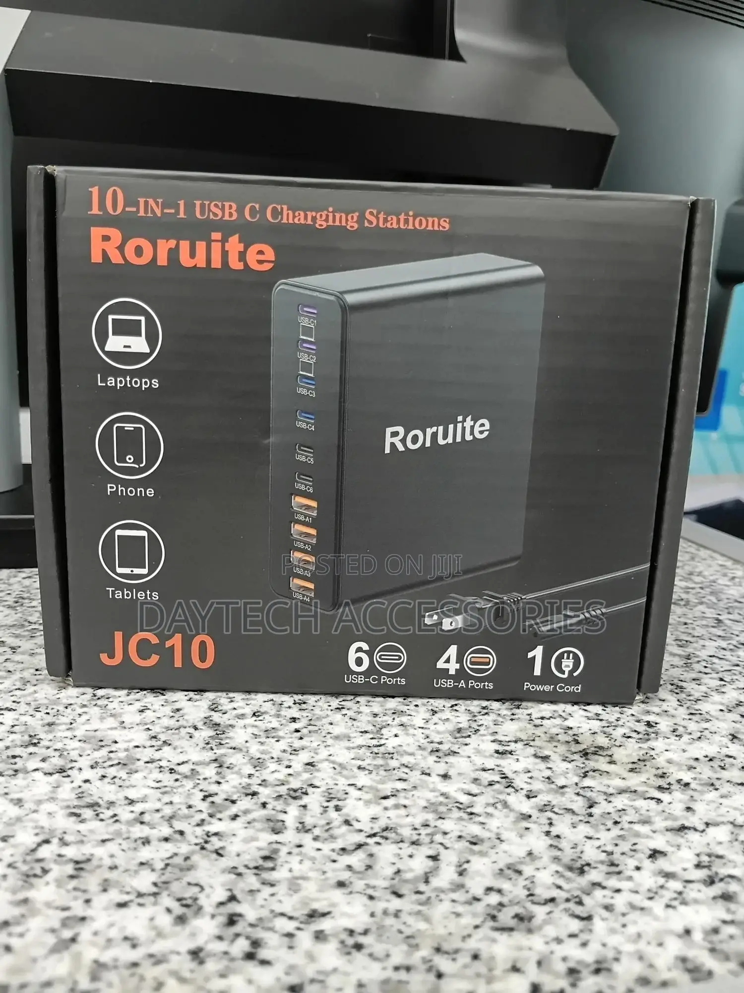 10 Port Charging Station Usb C Charger 460w Gan Docking Station.