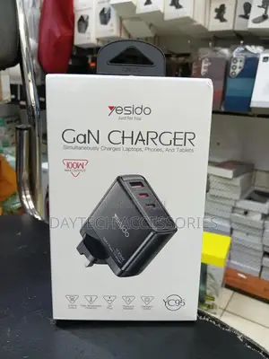Yesido Yc95 100w Gan Fast Charger 3-Port Usb-a Dual Usb-C Pd Adapter
