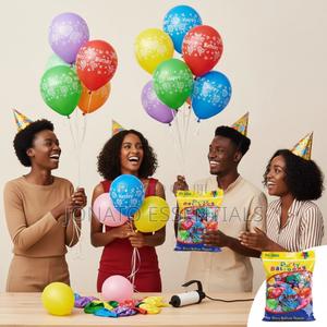 100pc Happy Birthday Balloons Set - thumbnail 2