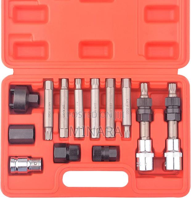 13 Pcs, Alternator Freewheel Pulley Removal Installation Tool Kit