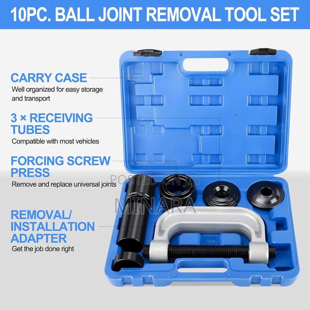 10 Pcs, Ball Joint Press U Joint Removal Tool Kit - thumbnail 2
