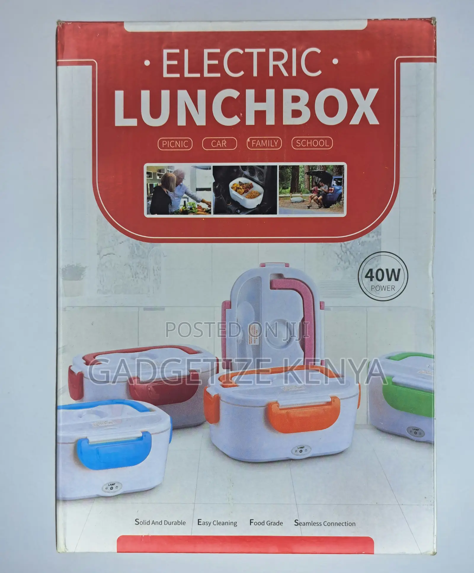 Portable Electric Food Warmer Lunch Box (Stainless Steel Inner Pot)
