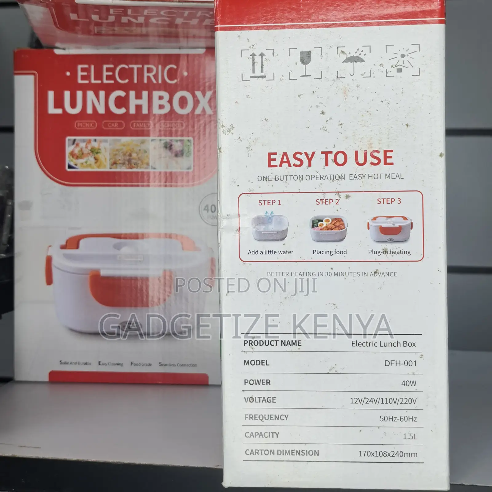 Portable Electric Food Warmer Lunch Box (Stainless Steel Inner Pot)