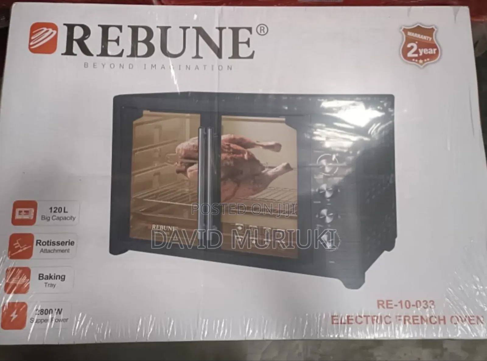45 Litres Rebune Commercial Double Door Oven