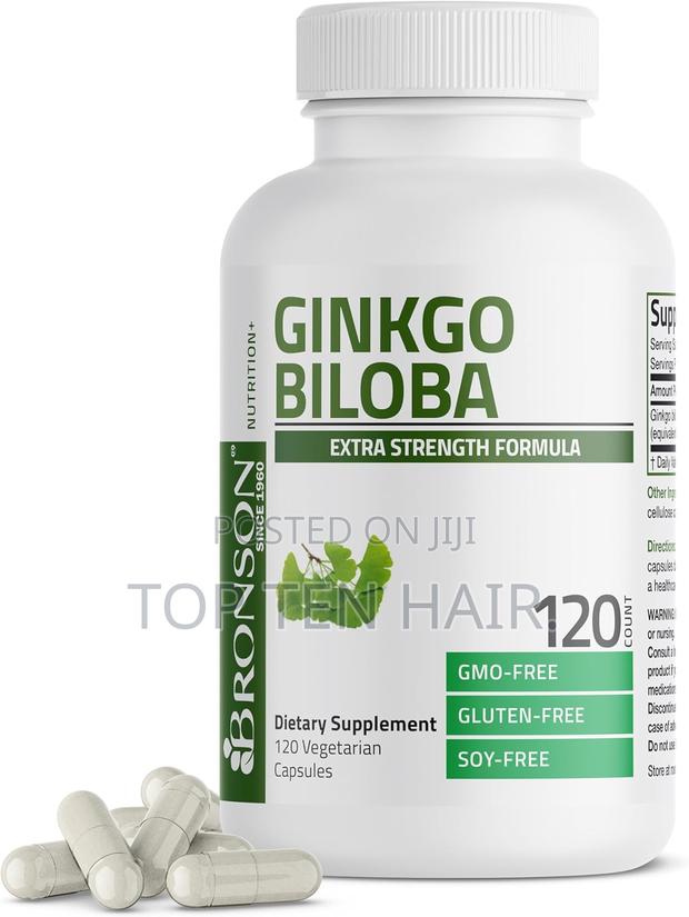 Ginkgo Biloba for Extra Strength by Bronson. 120 Vegetarian Capsules.