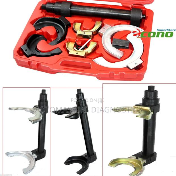 Vehicle Strut Coil Spring Compressor Extractor Removal and Fitting Kit - main view