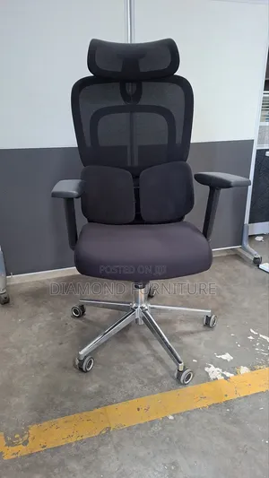 Ergonomic High-Back Mesh Office Chair With Headrest