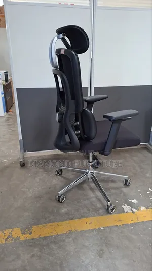 Ergonomic High-Back Mesh Office Chair With Headrest