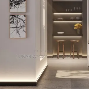 Black Wall Skirtings With Lights