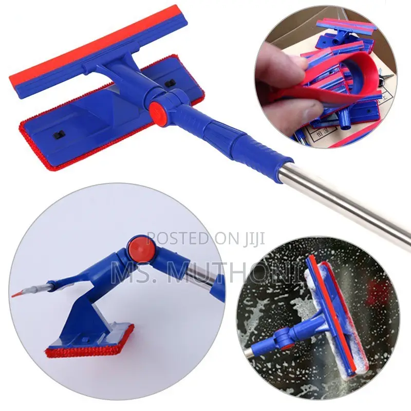 *2-in-1 Telescopic Window Cleaner With a Squeegee*